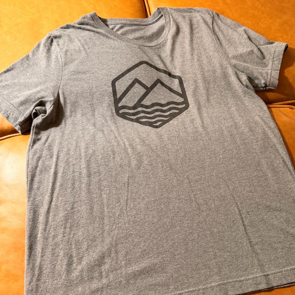 Men's Grey Graphic Crew Neck T-Shirt